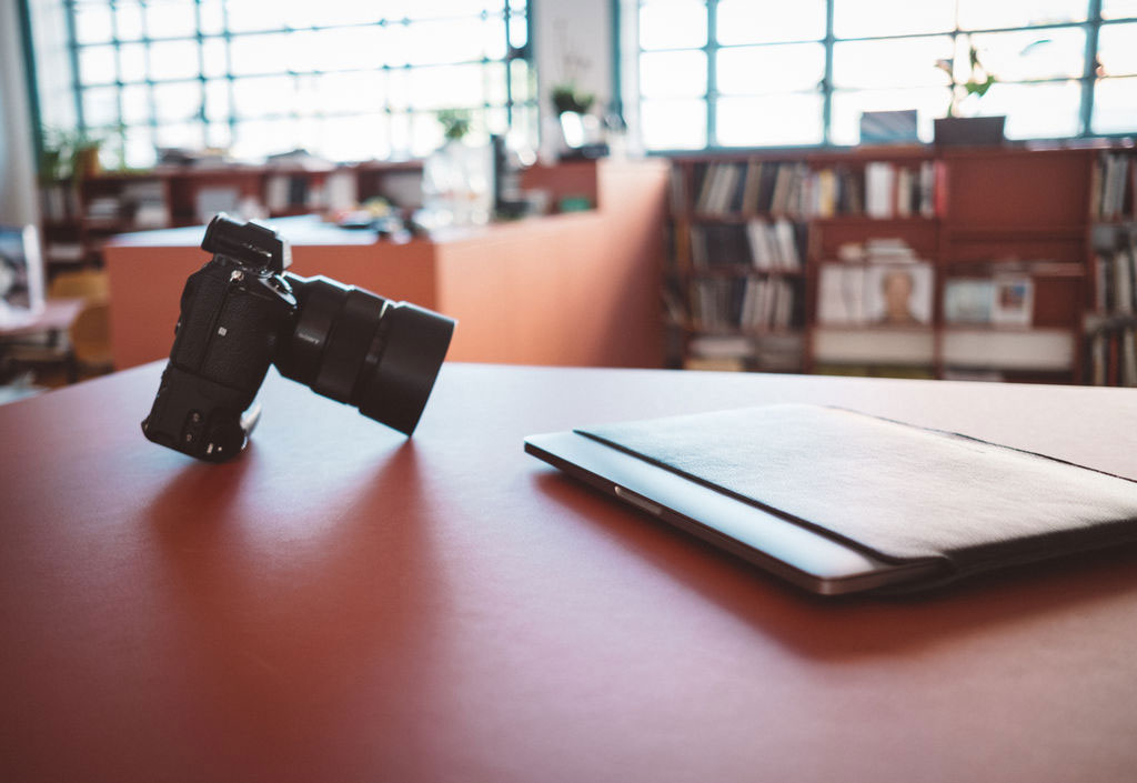 Leather Sleeve · Studio Lifestyle